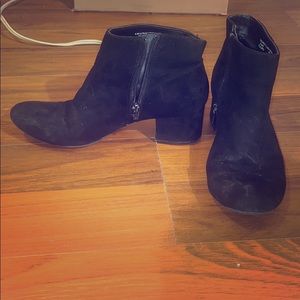 Black Velvet Booties